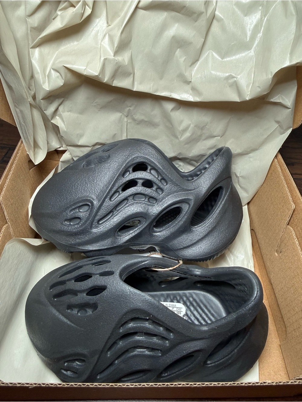 adidas Kids Black Sculpted Slip-On Clogs